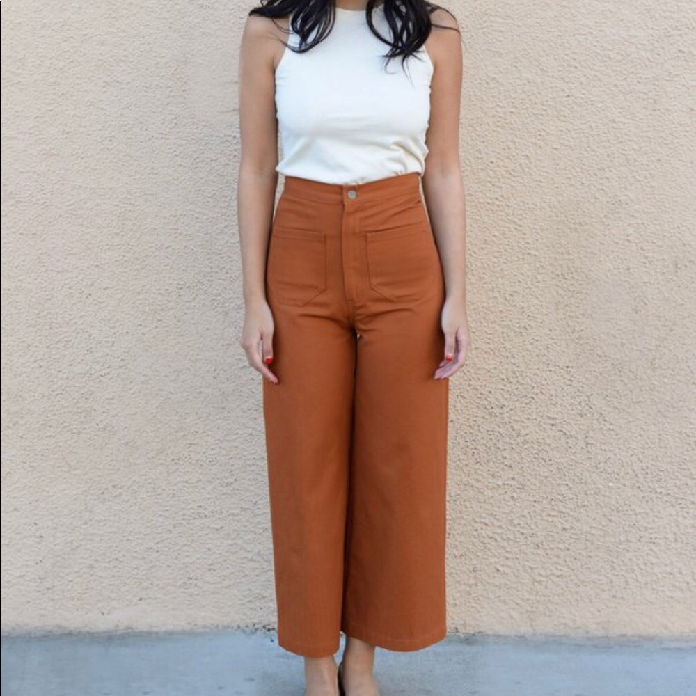 Lykke Wullf Dusty Pant in Rust